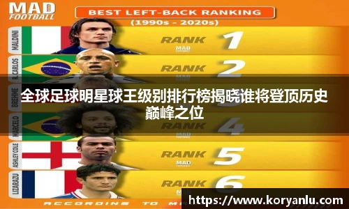 全球足球明星球王级别排行榜揭晓谁将登顶历史巅峰之位